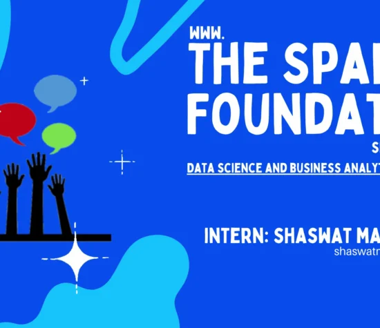 the sparks foundation data science and business analytics internship