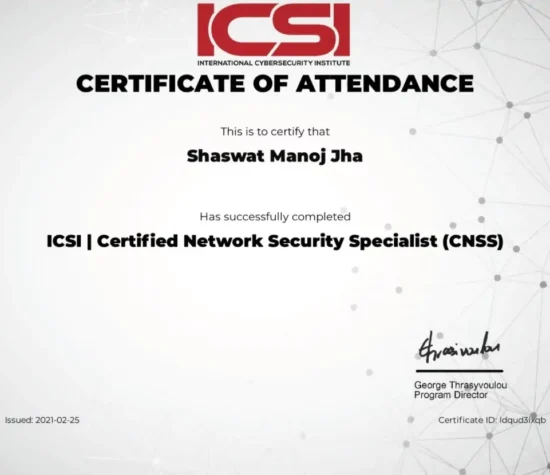 icsi cnss certified network security specialist